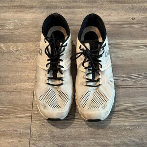 On Men's Cloud X 2.0 White Black Running Shoe - Size 12.5